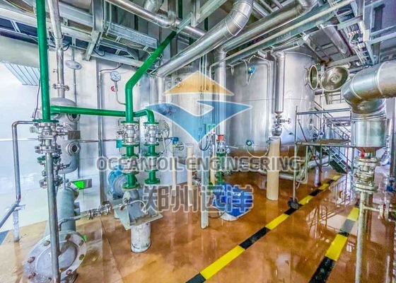 220V / 380V eetbare Oliess volledig Automatische Raffinaderijinstallatie en Koolstofstaal