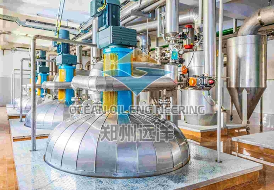 Teesaad Eetbare olie raffinaderij Plant Continuous 3 Phase 220V/380V 10-5000 TPD