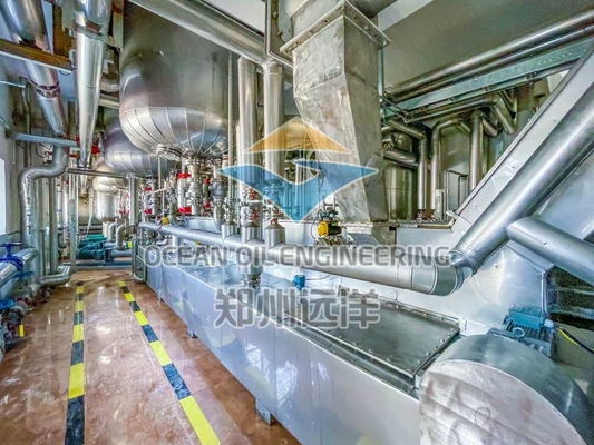 Chemische raffinage van eetbare olie 304 roestvrij staal en CS PLC-besturingssysteem