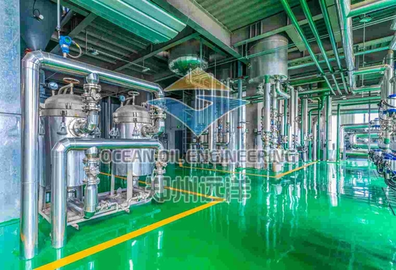 200 - 500TPD Eetbare olie raffinageapparatuur voor olieproductiecapaciteit