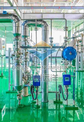 Temperatuur 200 °C Fractioneringsinstallatie API 650 voor palmolie met een druk van 0,3 MPa